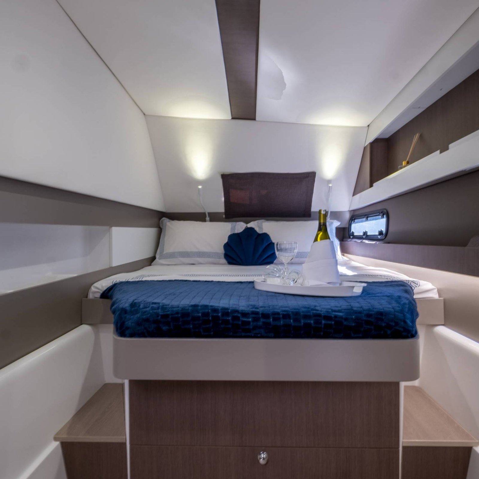 Orion Blue Cruise Catamaran Bed Room